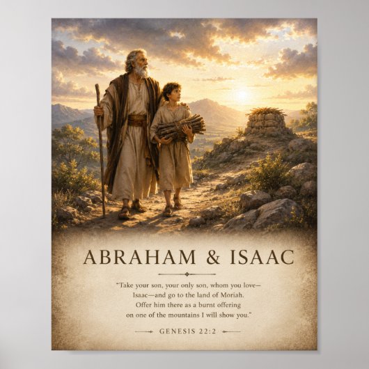 Affiche de la Bible Abraham & Isaac (Devant)