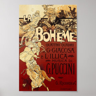 Affiche de La Boheme par Hohenstein