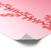 Affiche de la branche de fleurs, personnaliser (Coin)