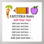 Affiche de la cafétéria de l'école - SRF (Devant)