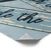 affiche de la Californie vintage avec attractions  (Coin)