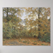 Affiche de la Canopée de la Forêt d'Automne Dorée (Devant)