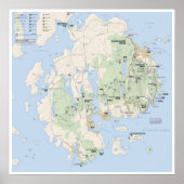 affiche de la carte Acadia (Devant)