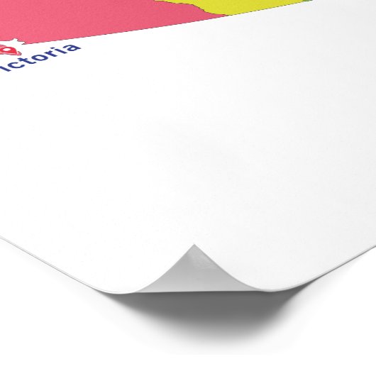 Affiche de la carte Canada (Coin)