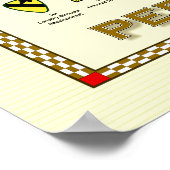 Affiche de la carte de la guerre du Golfe (Coin)