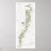 Affiche de la carte de Shenandoah (Devant)