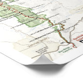 Affiche de la carte de Shenandoah (Coin)