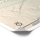 Affiche de la carte du Grand Canyon South Rim (Coin)