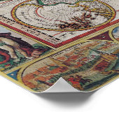 Affiche de la carte du monde antique (Coin)