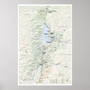 Affiche de la carte Grand Teton