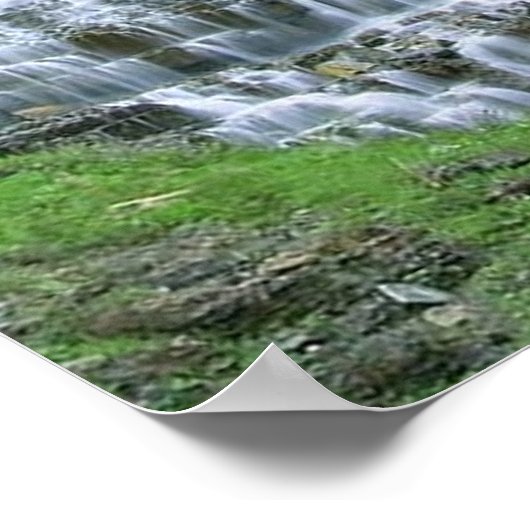 Affiche de la cascade de campagne irlandaise (Coin)