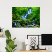 Affiche de la cascade de Torc | Parc Killarney Irl (Bureau à domicile)