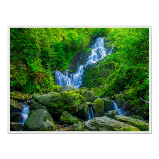 Affiche de la cascade de Torc | Parc Killarney Irl (Devant)