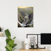 Affiche de la cascade de Voringsfossen en Norvège (Bureau à domicile)