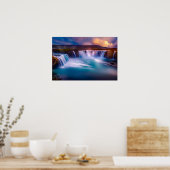 affiche de la cascade islandaise (Cuisine)