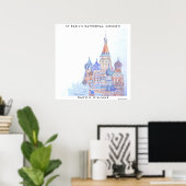 Affiche de la cathédrale Saint-Basile (Bureau à domicile)