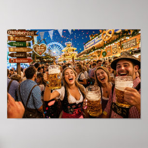 Affiche de la célébration de la fête de la bière d