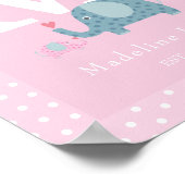 Affiche de la chambre de bébé avec monogramme init (Coin)