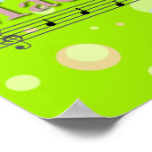 Affiche de la chambre de nursery nom musical de Ma (Coin)