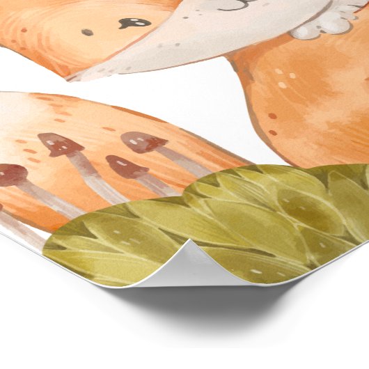 Affiche de la chambre Fox Kids Impression de poste (Coin)