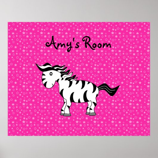 Affiche de la chambre Zebra (Devant)
