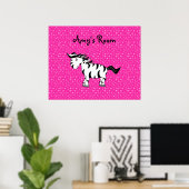 Affiche de la chambre Zebra (Bureau à domicile)