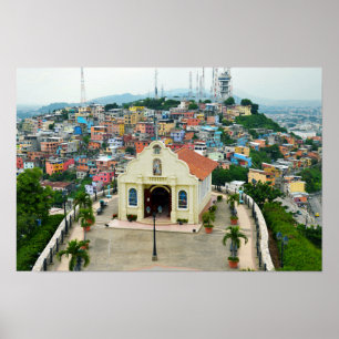 Affiche de la chapelle Santa Ana, Guayaquil, Équat