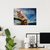 Affiche de la Chouette de citation de la sagesse (Bureau à domicile)