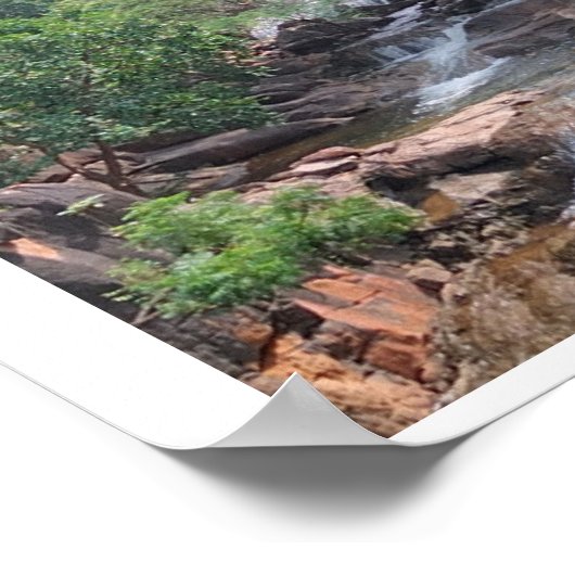 Affiche de la chute d'eau (Coin)