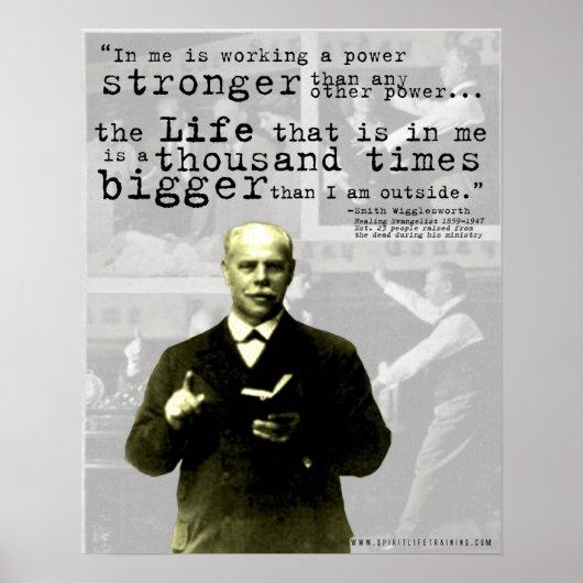 Affiche de la citation de Smith Wigglesworth - "Vi (Devant)