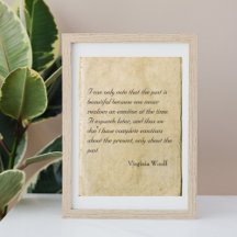 affiche de la citation de Virginia Woolf