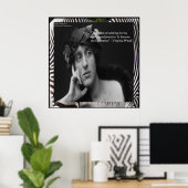 affiche de la citation de Virginia Woolf & Writing (Bureau à domicile)