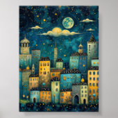 Affiche de la Cityscape céleste (Devant)