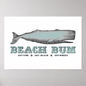 Affiche de la cloche de baleine Beach (Devant)