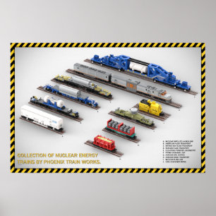 Affiche de la collection de trains de l'énergie nu
