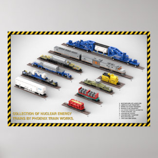 Affiche de la collection de trains de l'énergie nu