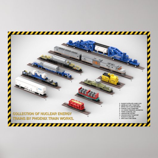 Affiche de la collection de trains de l'énergie nu (Devant)