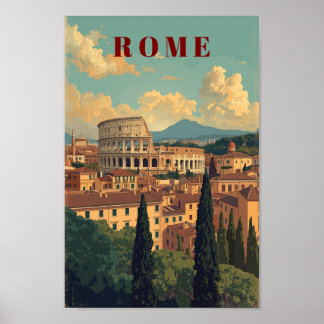 Affiche de la Colosse de Rome pour décoration mura