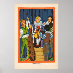 Affiche de la comptine - Vieux roi Cole