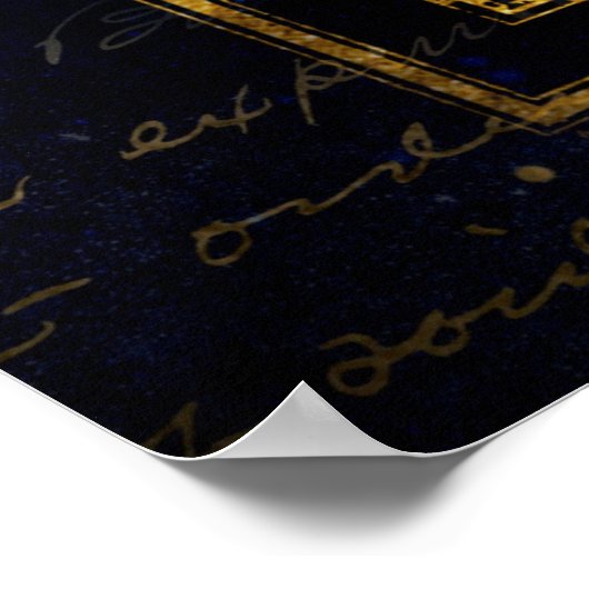 affiche de la constellation de lézard et de cygne (Coin)