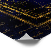 affiche de la constellation de pisces (Coin)