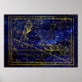 affiche de la constellation de pisces (Devant)