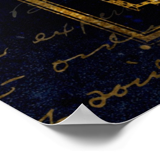 affiche de la constellation de pisces (Coin)