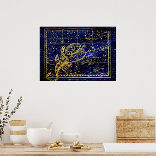 affiche de la constellation de scorpio (Cuisine)