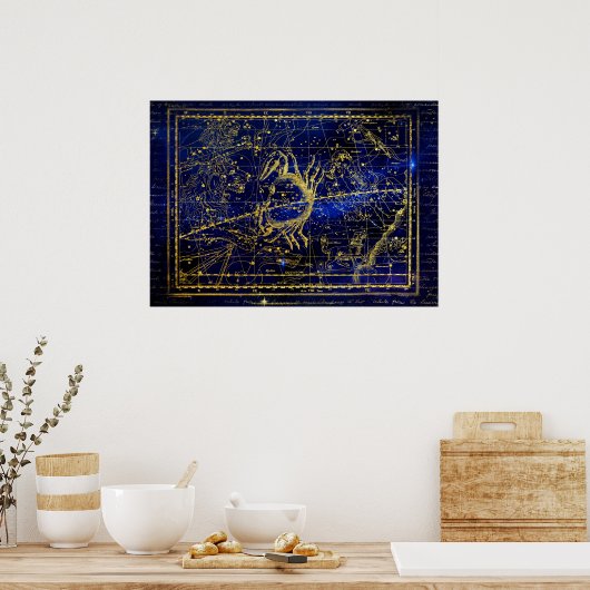 affiche de la constellation du cancer (Cuisine)
