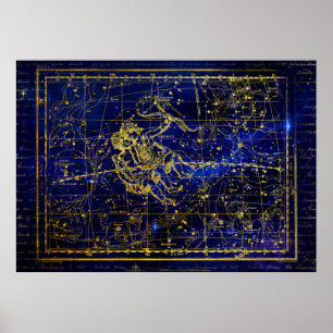 affiche de la constellation gemini