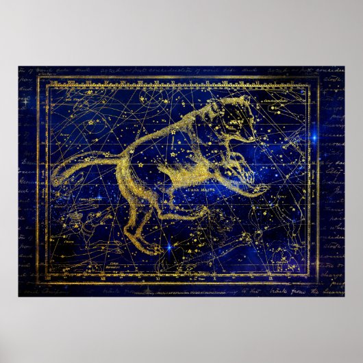 affiche de la constellation majeure ursa (Devant)