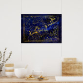 affiche de la constellation mineure leo (Cuisine)