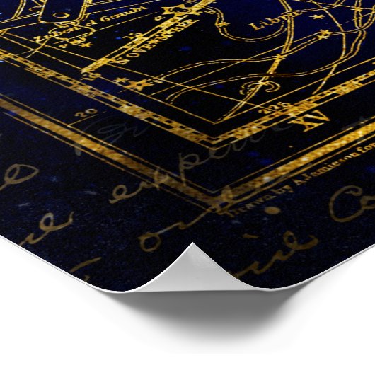 affiche de la constellation vierge (Coin)