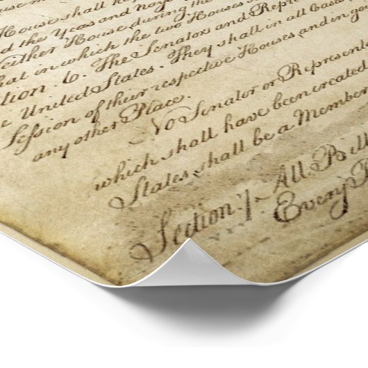 Affiche de la Constitution américaine (Coin)